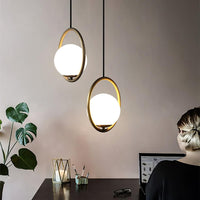 Mila Brass Pendant Swag Light - Vakkerlight