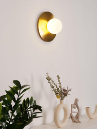 Round Glass Art Wall Lamp - Vakkerlight