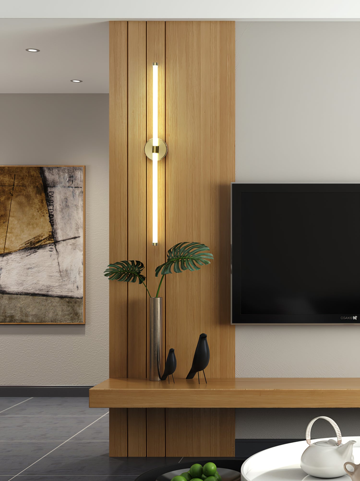 Minimalist Vertical Wall Sconce - Vakkerlight