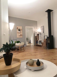 Modern Oslo Wood Floor Lamp - Vakkerlight