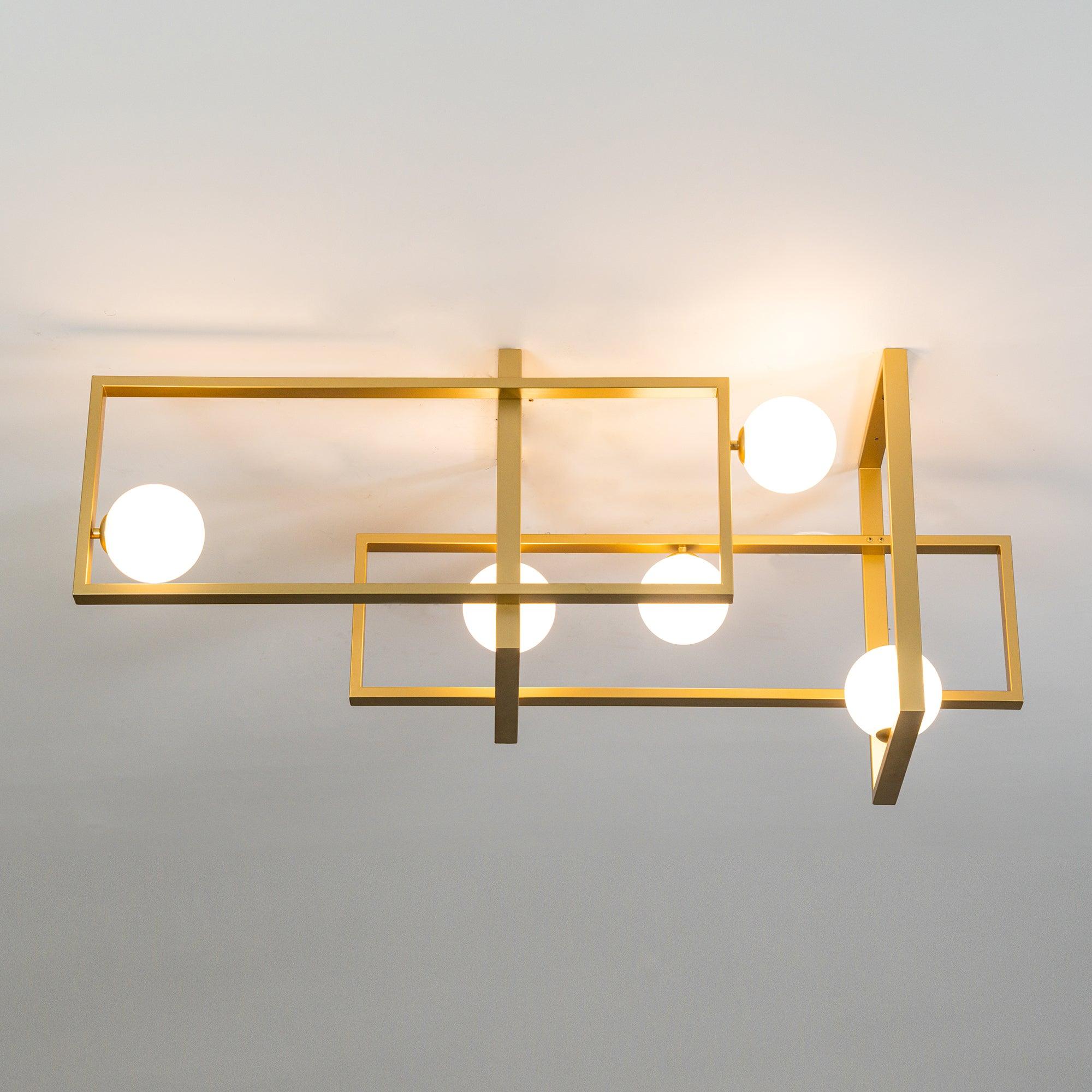 Mondrian Glass Ceiling Light - Vakkerlight