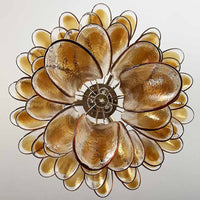 Amber Murano Glass Petals Chandelier - Vakkerlight