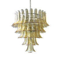 Amber Murano Glass Petals Chandelier - Vakkerlight