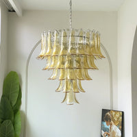 Amber Murano Glass Petals Chandelier - Vakkerlight