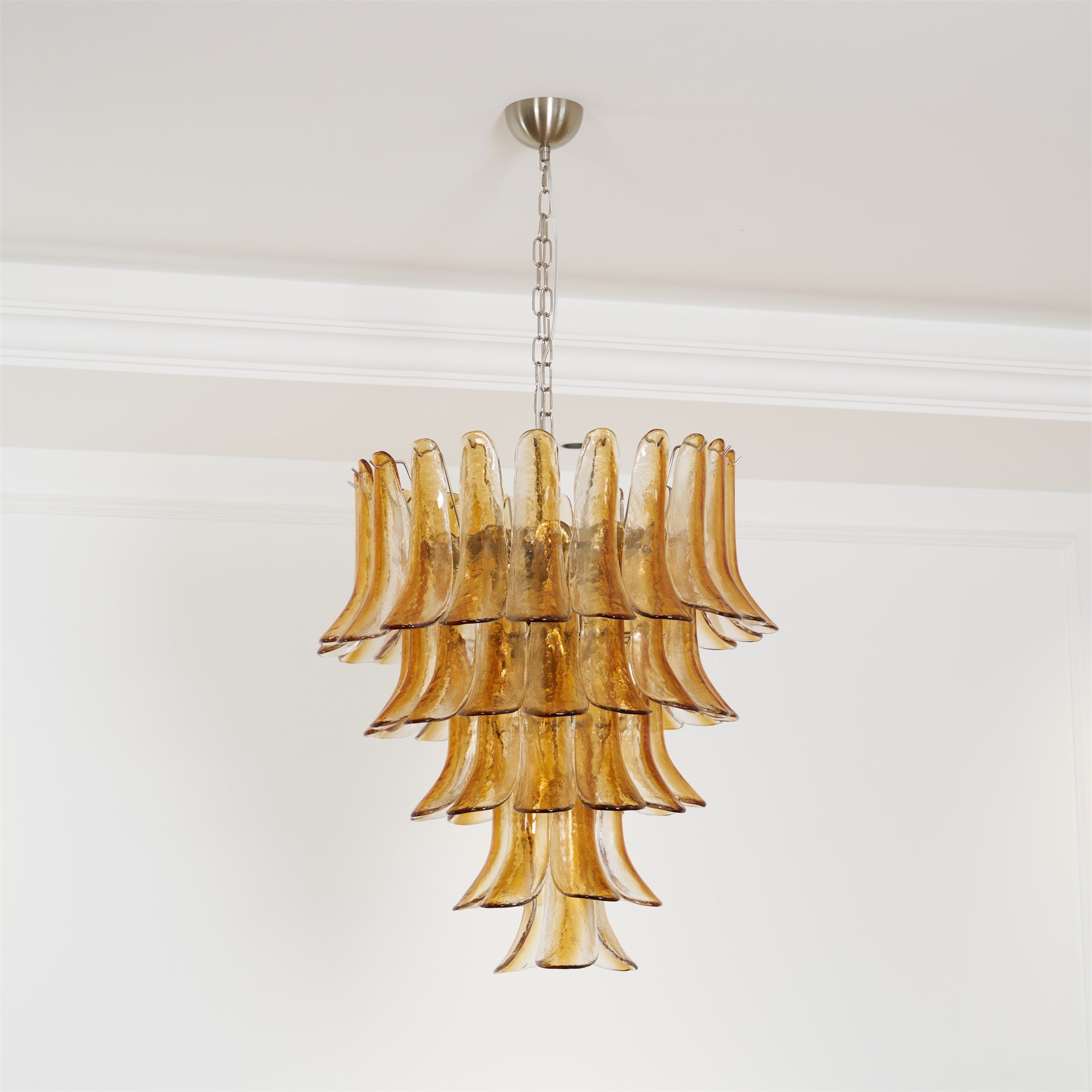 Murano Amber Lily Chandelier - Vakkerlight