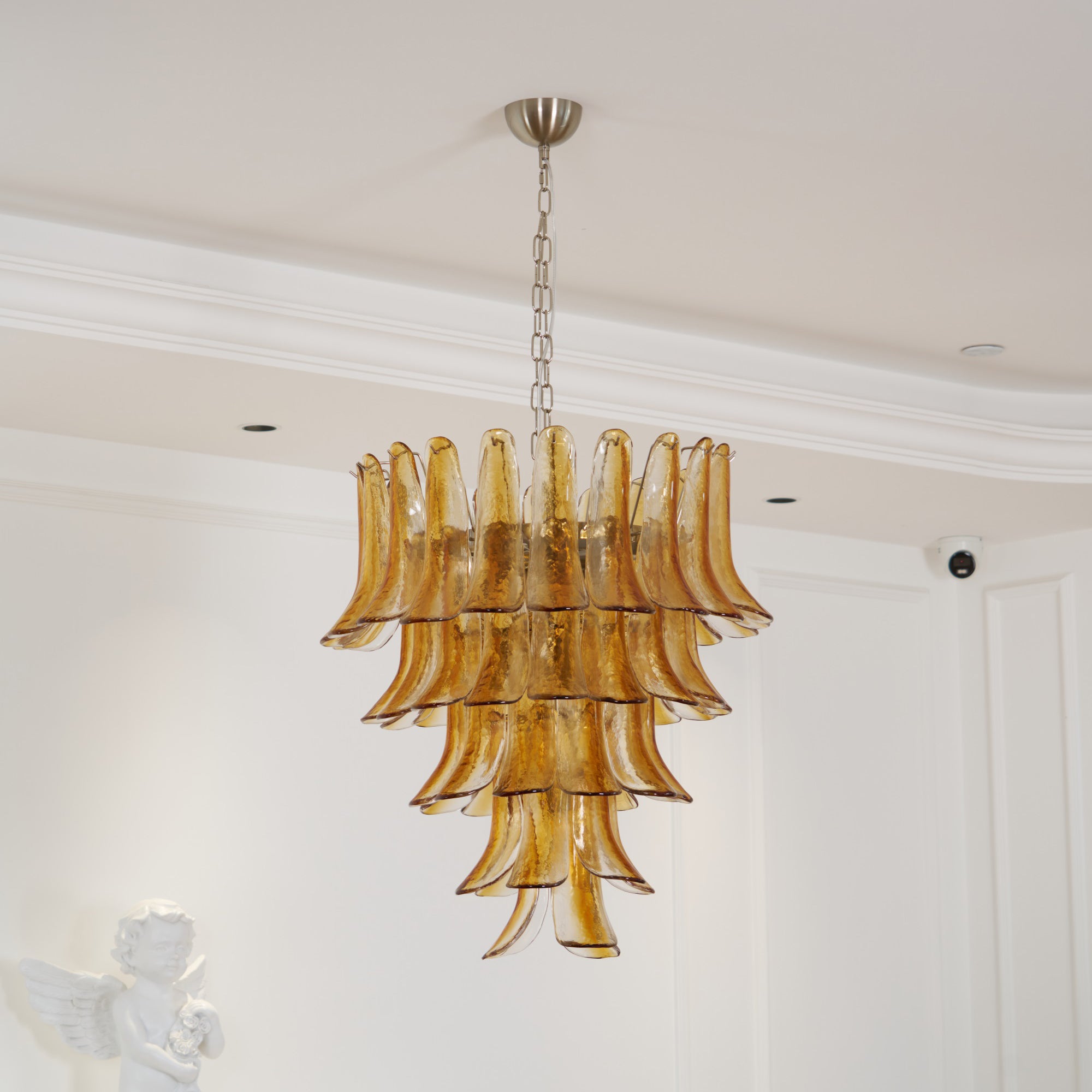 Murano Amber Lily Chandelier - Vakkerlight