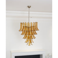 Murano Amber Lily Chandelier - Vakkerlight