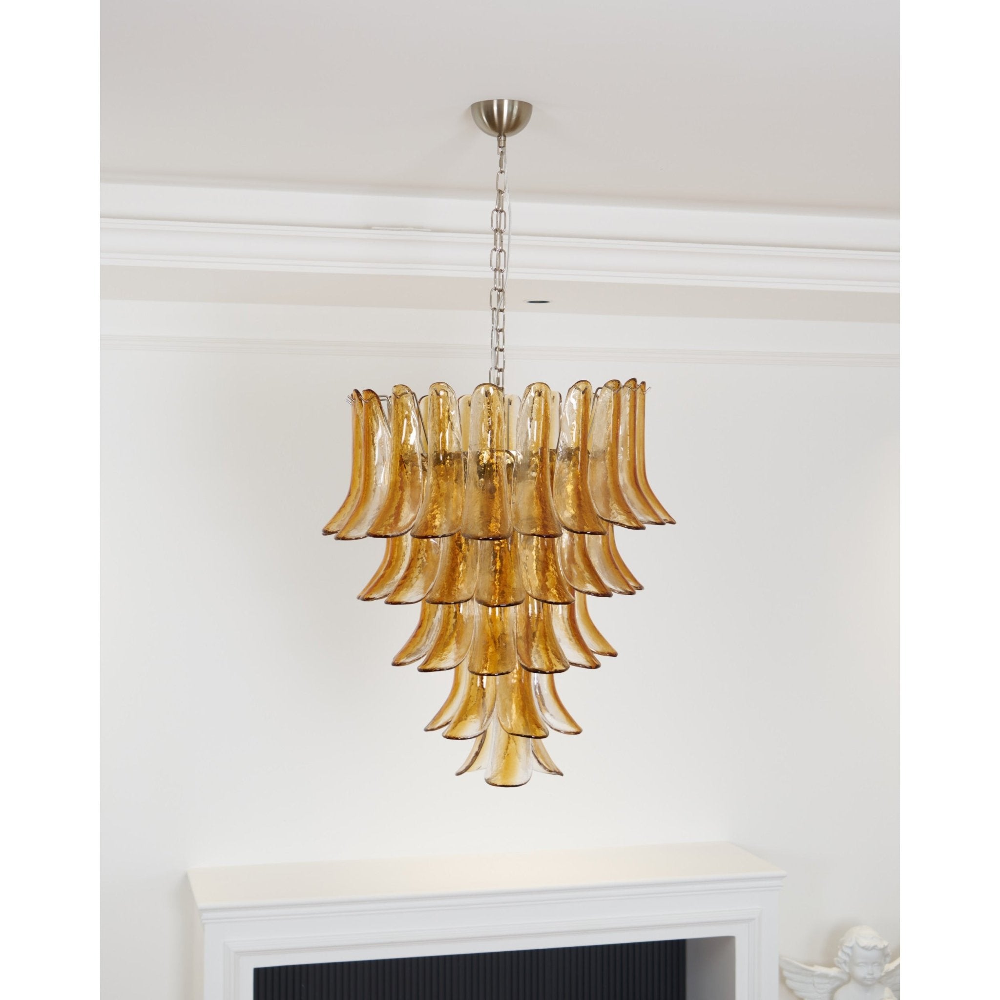 Murano Amber Lily Chandelier - Vakkerlight