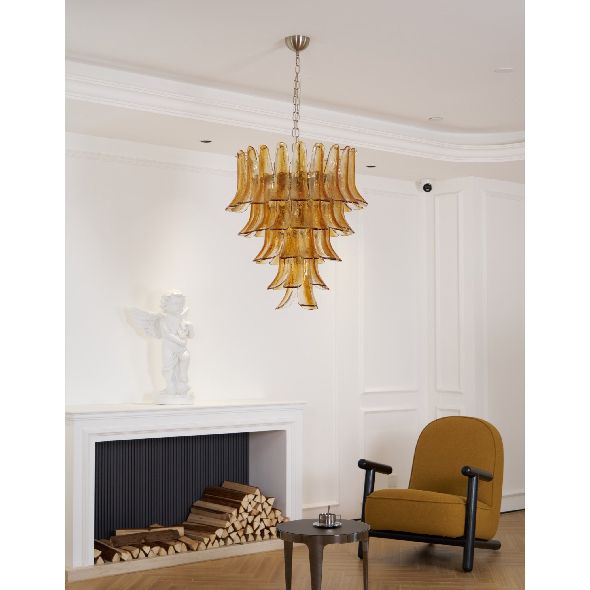 Murano Amber Lily Chandelier - Vakkerlight