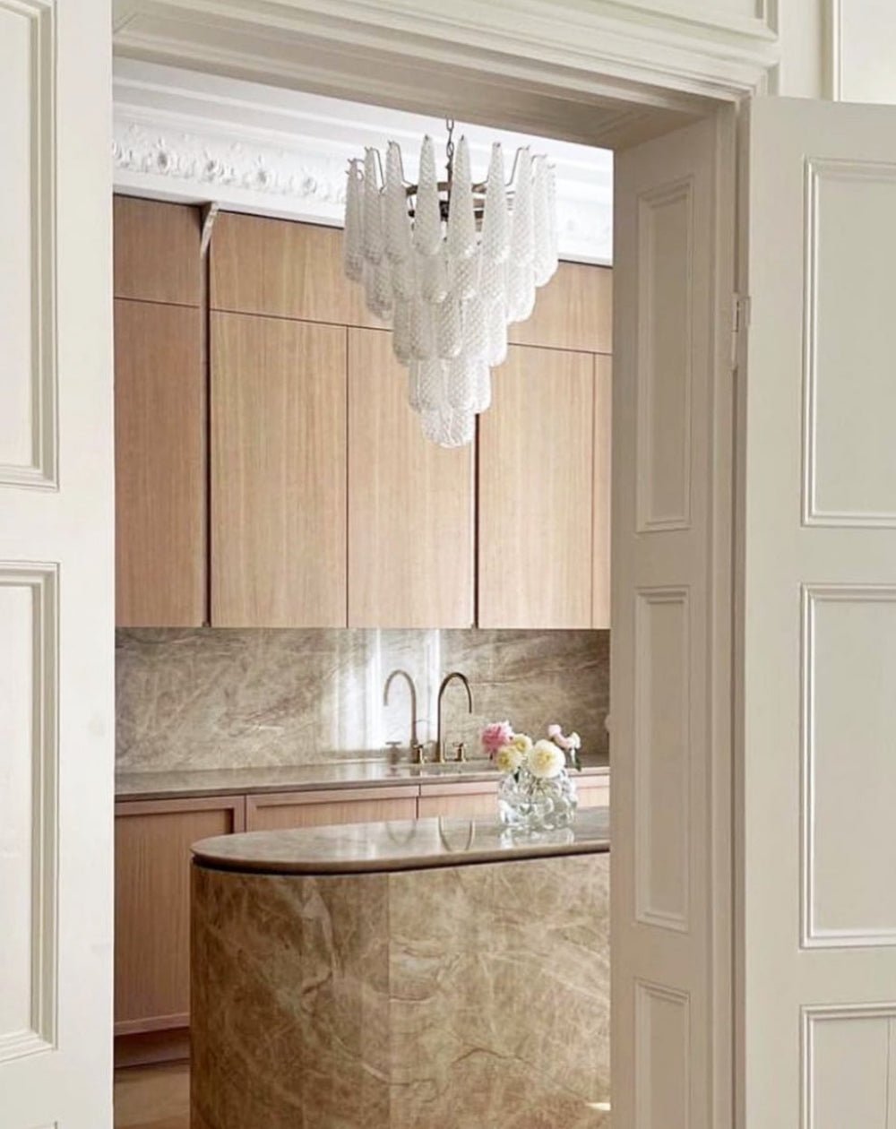 Murano Glass Droplet Chandelier - Vakkerlight