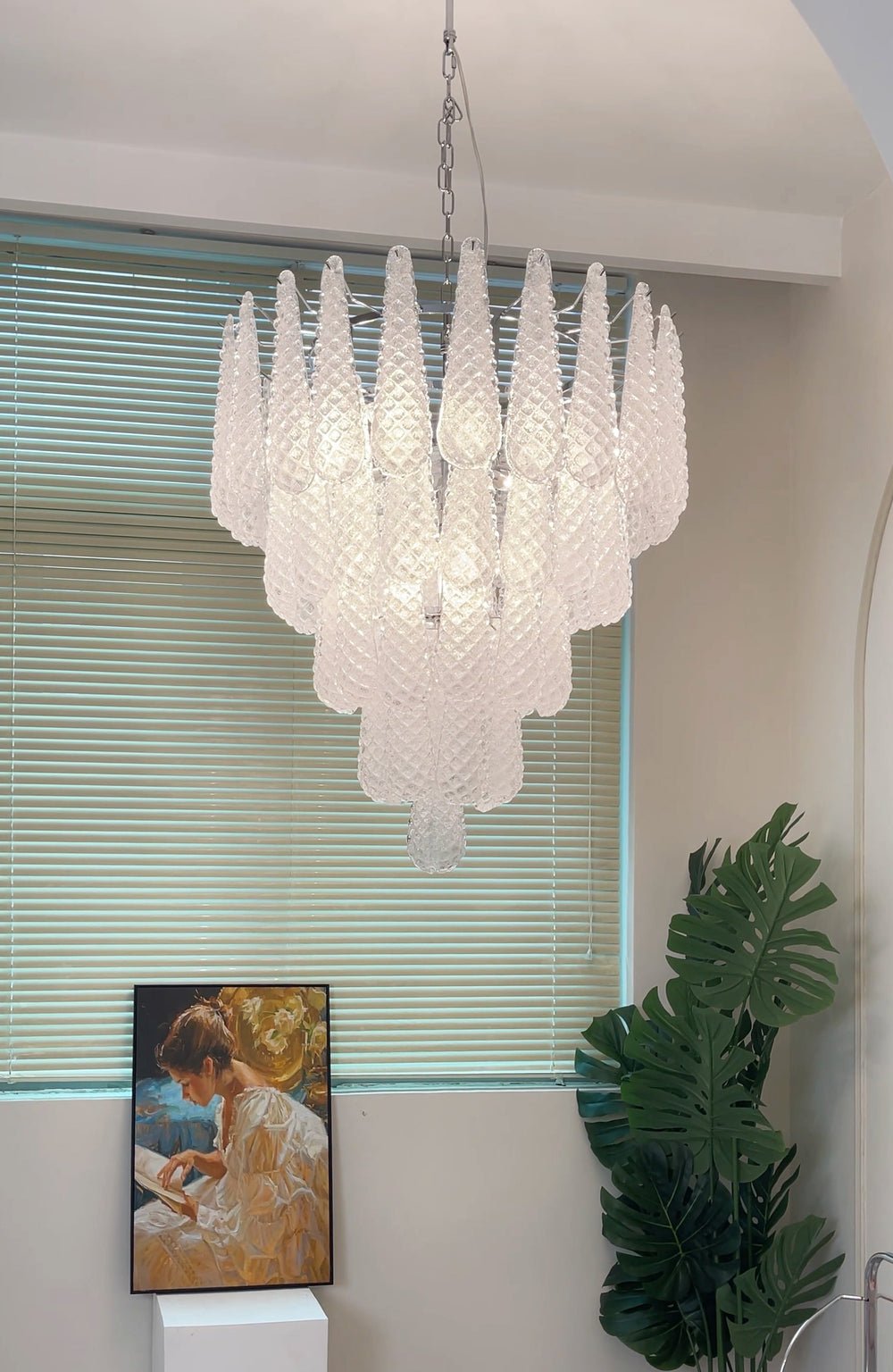 Murano Glass Droplet Chandelier - Vakkerlight