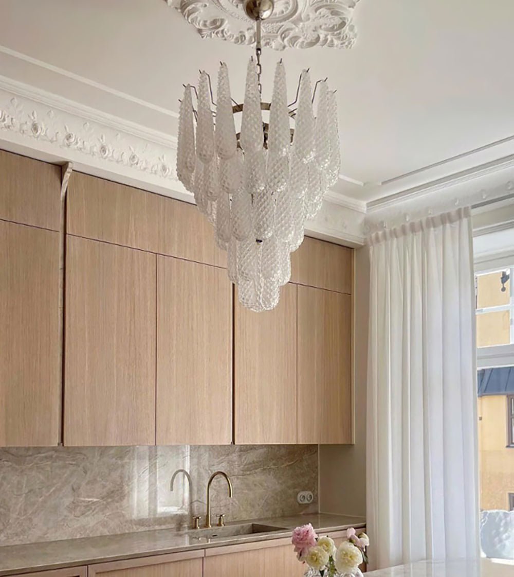 Murano Glass Droplet Chandelier - Vakkerlight