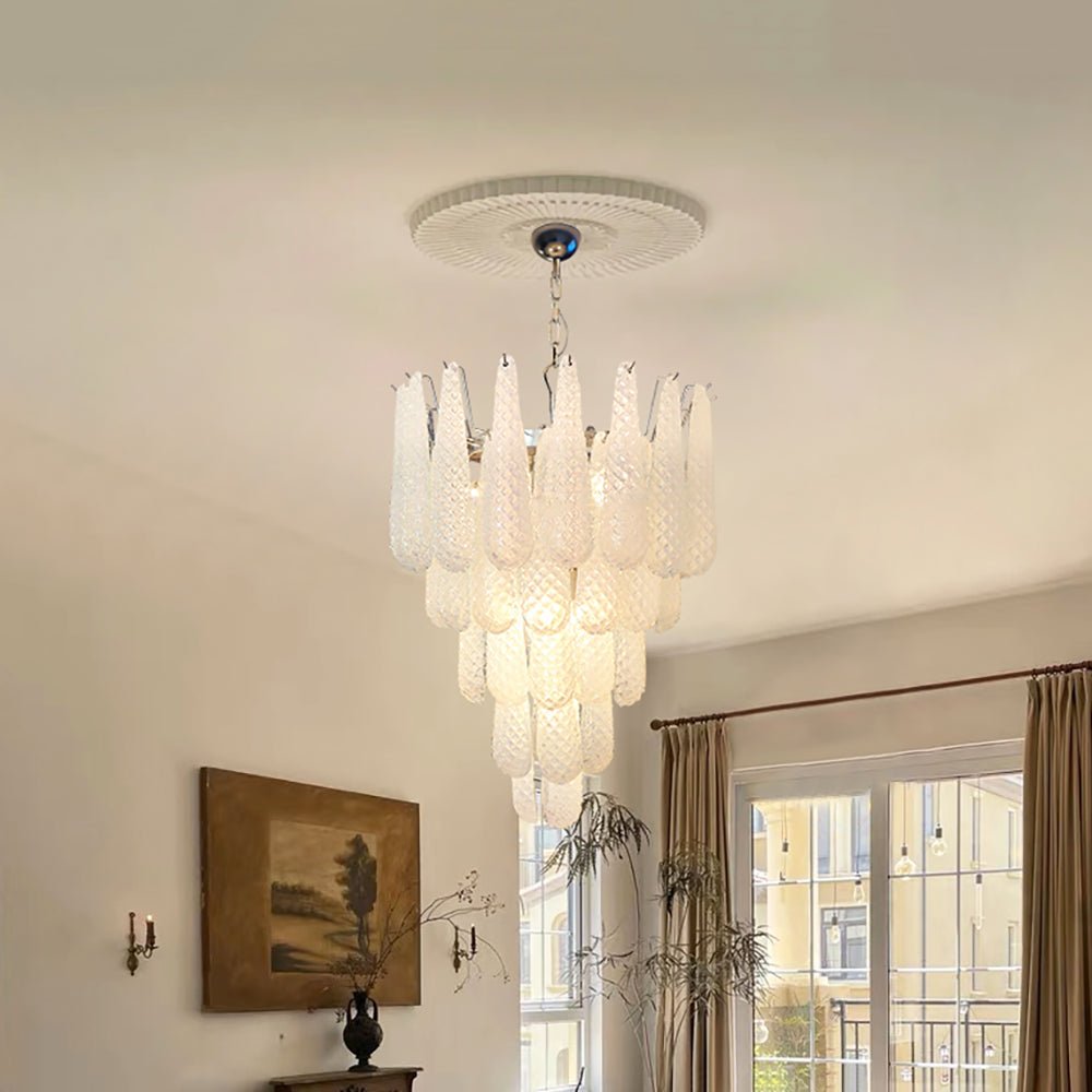 Murano Glass Droplet Chandelier - Vakkerlight