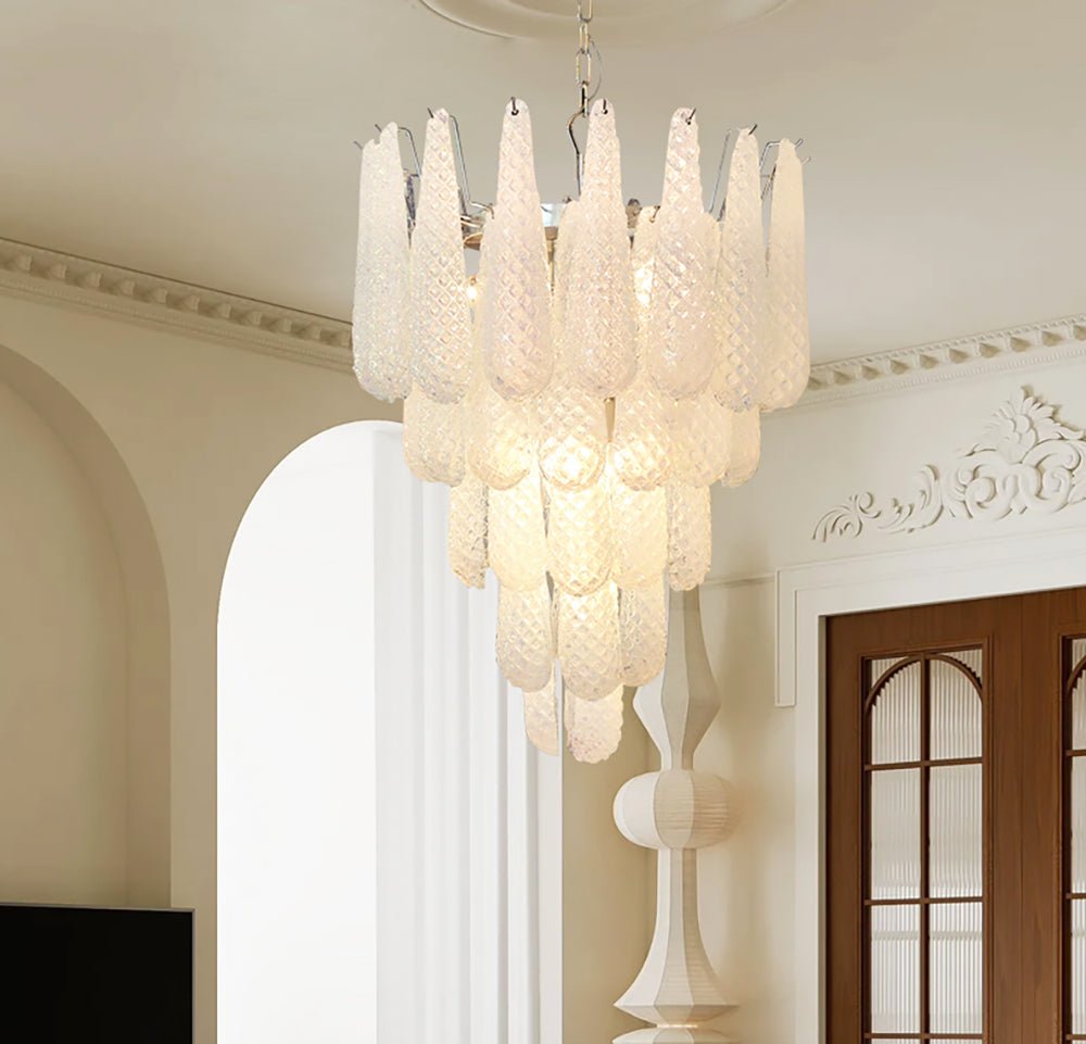 Murano Glass Droplet Chandelier - Vakkerlight