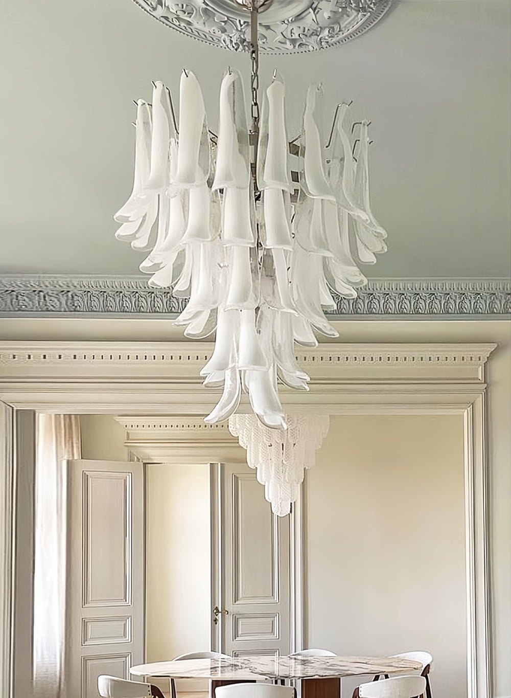 Murano Glass Petals Chandelier - Vakkerlight