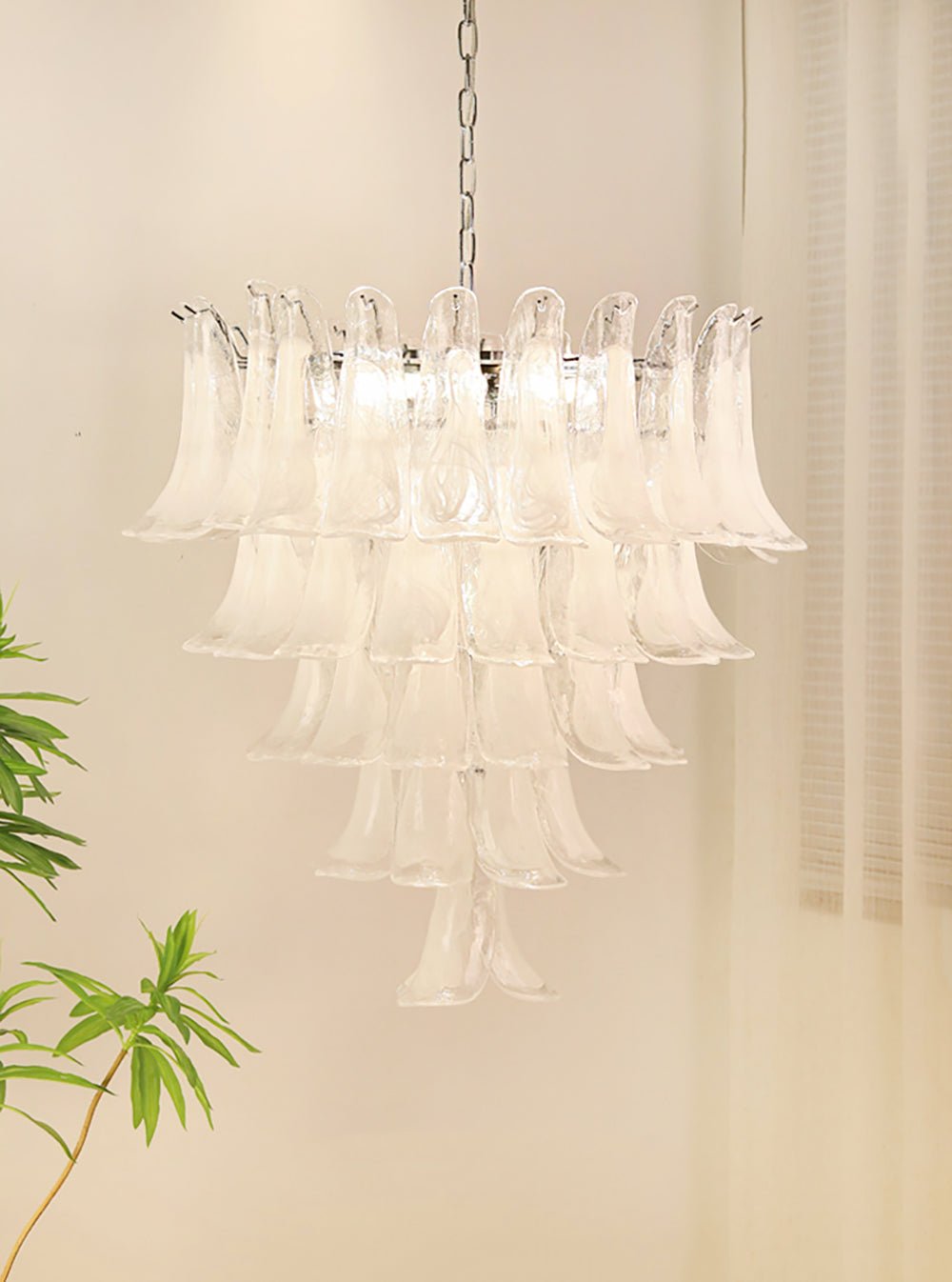 Murano Glass Petals Chandelier - Vakkerlight