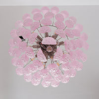 Murano Pink Glass Droplet Chandelier - Vakkerlight
