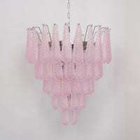 Murano Pink Glass Droplet Chandelier - Vakkerlight