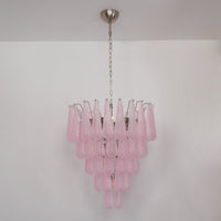 Murano Pink Glass Droplet Chandelier - Vakkerlight
