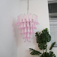 Murano Pink Glass Petals Chandelier - Vakkerlight