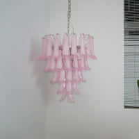 Murano Pink Glass Petals Chandelier - Vakkerlight