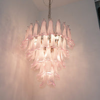 Murano Pink Glass Petals Chandelier - Vakkerlight