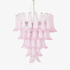 Murano Pink Glass Petals Chandelier