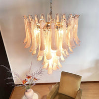 Murano Pink Glass Petals Chandelier - Vakkerlight