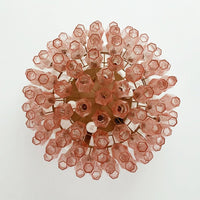 Murano Rhombus Pink Glass Ceiling Lamp - Vakkerlight