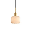 Natural Alabaster Small Pendant Light, Modern minimalist style, suitable for bedroom bedsides and dining rooms
