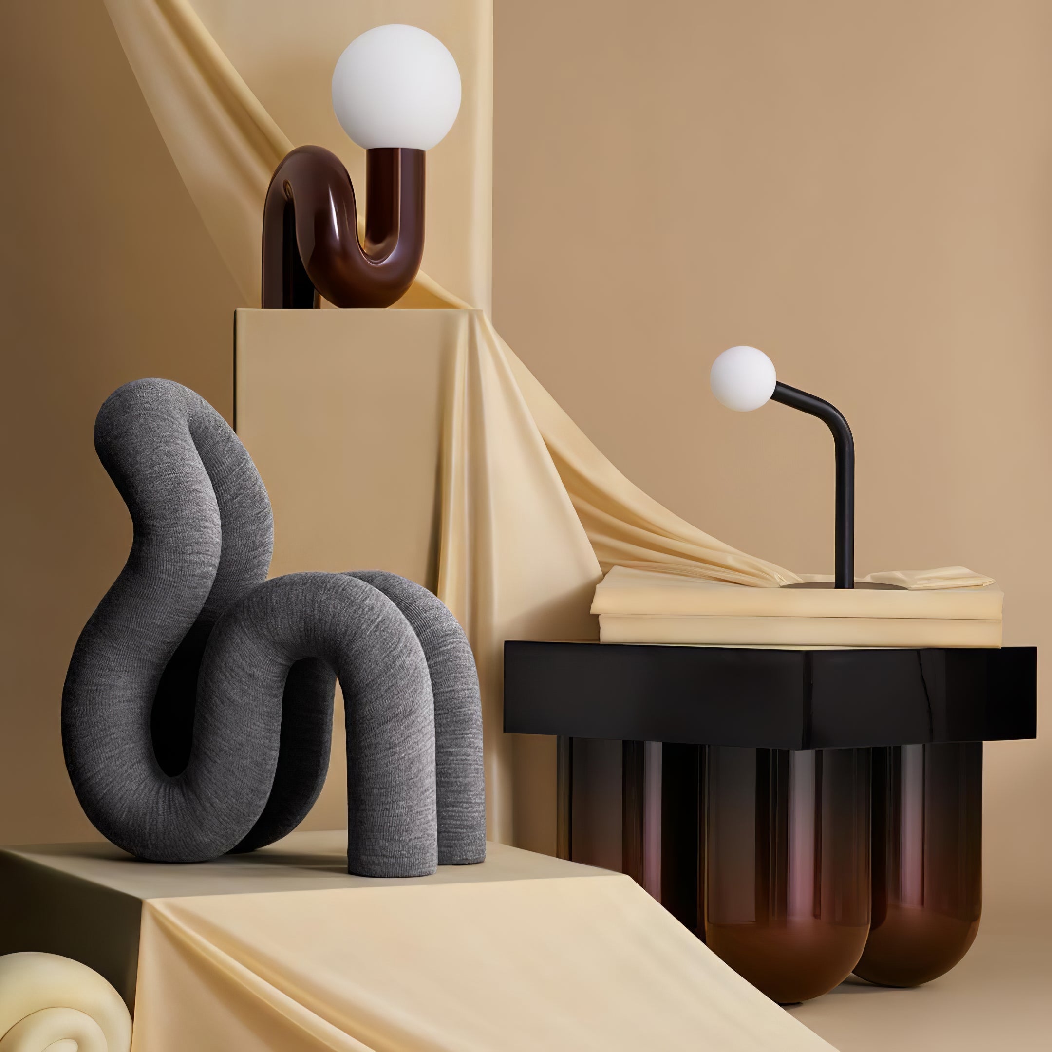 Playful N Shape Table Lamp - Vakkerlight