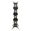 Noir Mesh Tower Black Fabric Floor, Lampmodern art style, suitable for living rooms and loft apartments