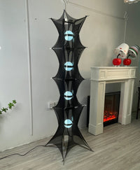 Noir Mesh Tower Floor Lamp - Vakkerlight