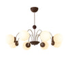 Multi-bulb spherical glass Magic Bean chandelier, French vintage style, Suitable for living rooms and dining rooms