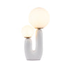 Irregular U-shaped glass ball Oo Smooth table lamp, Modern Scandinavian style, Suitable for bedroom bedside tables and studies