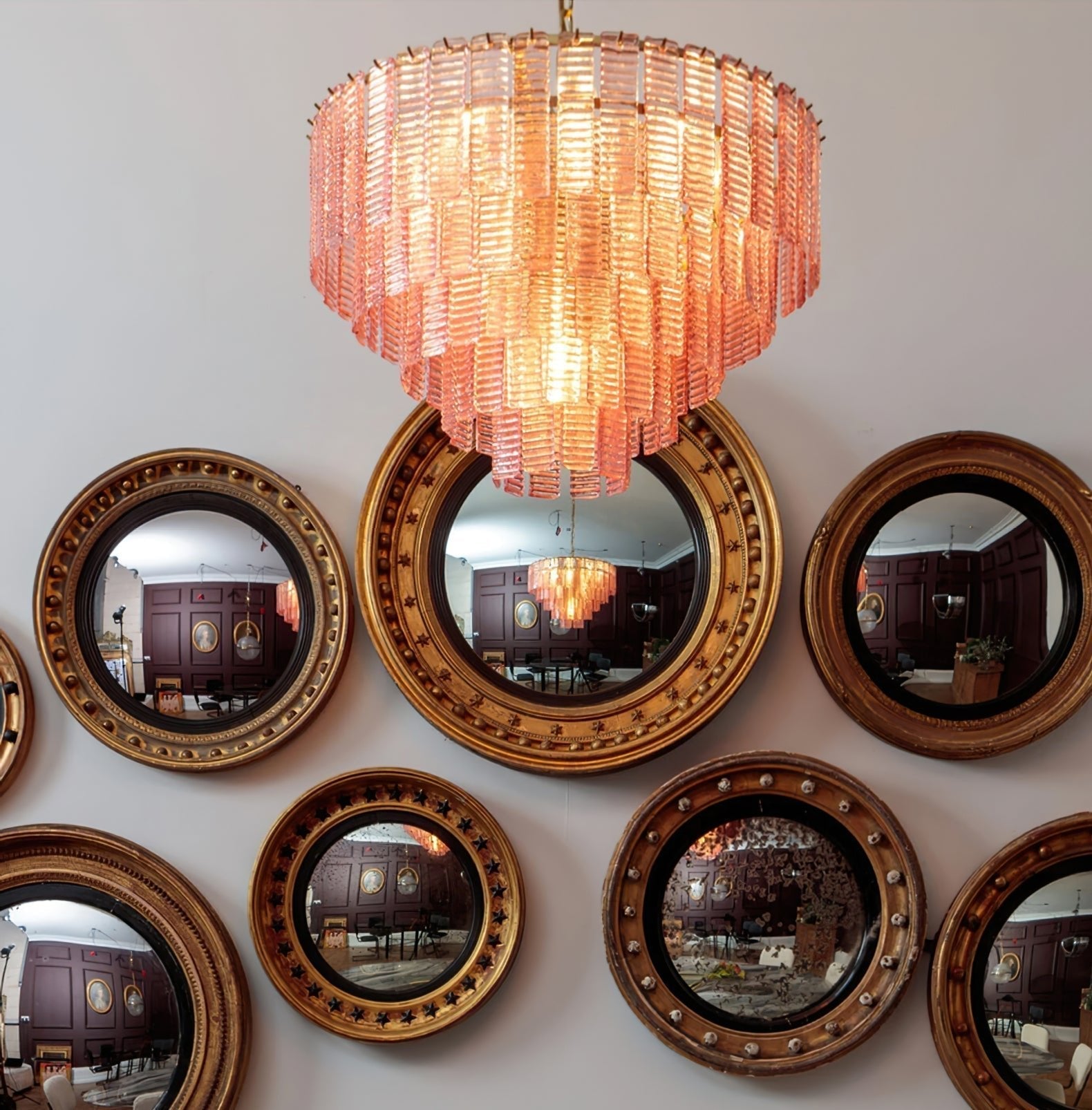 Opalora Pink Murano Chandelier - Vakkerlight