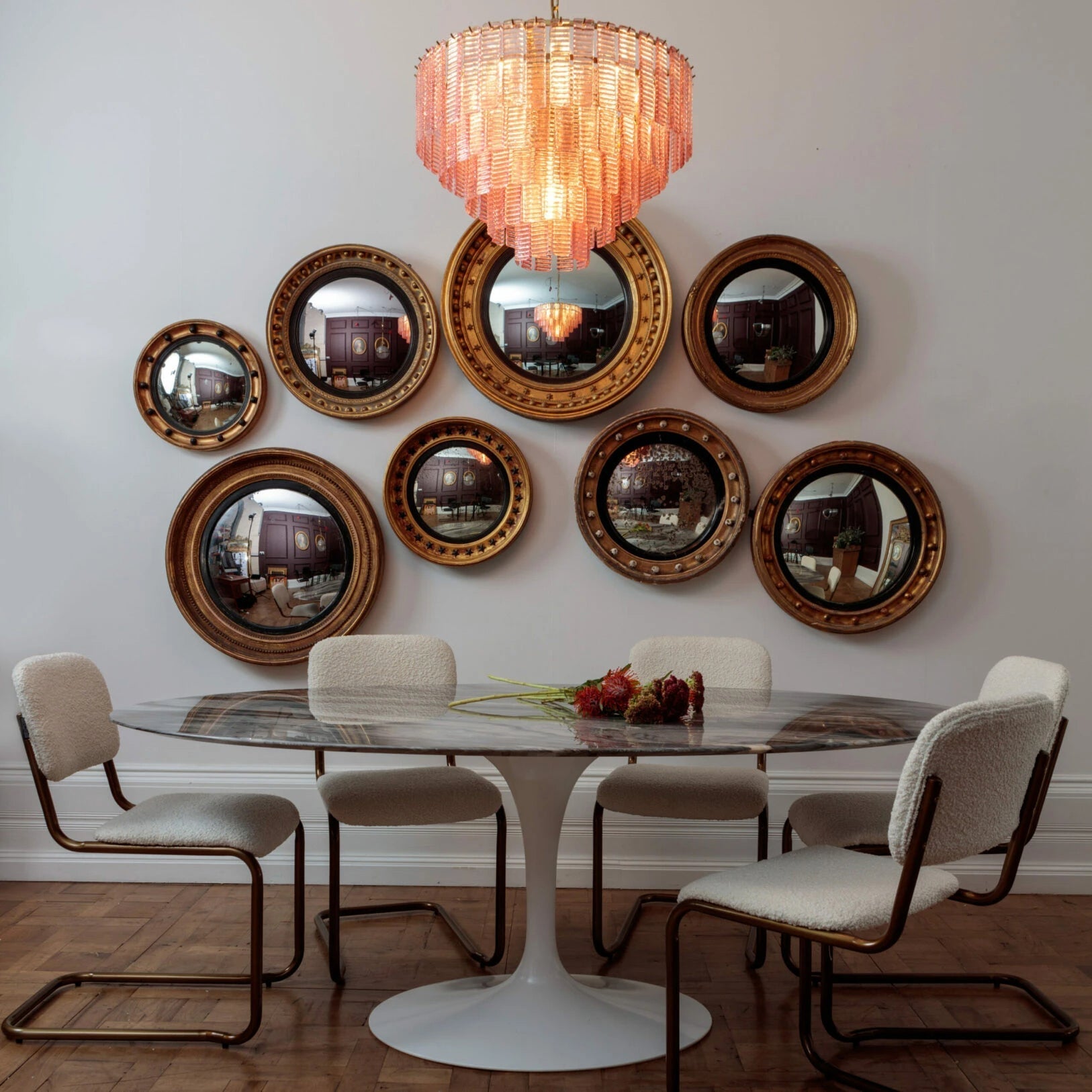 Opalora Pink Murano Chandelier - Vakkerlight