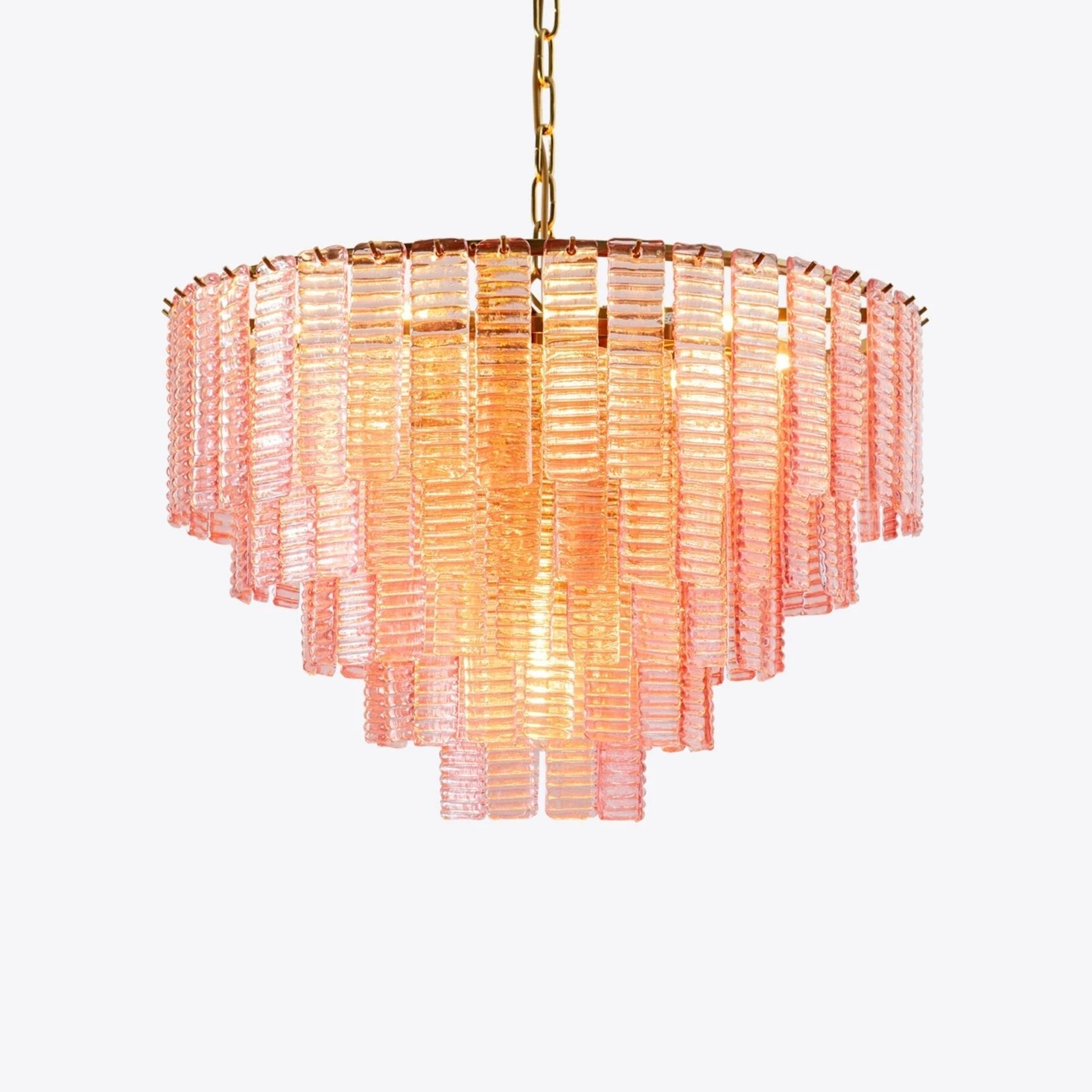 Opalora Pink Murano Chandelier - Vakkerlight