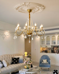 Opulent Pearl Crystal Chandelier - Vakkerlight
