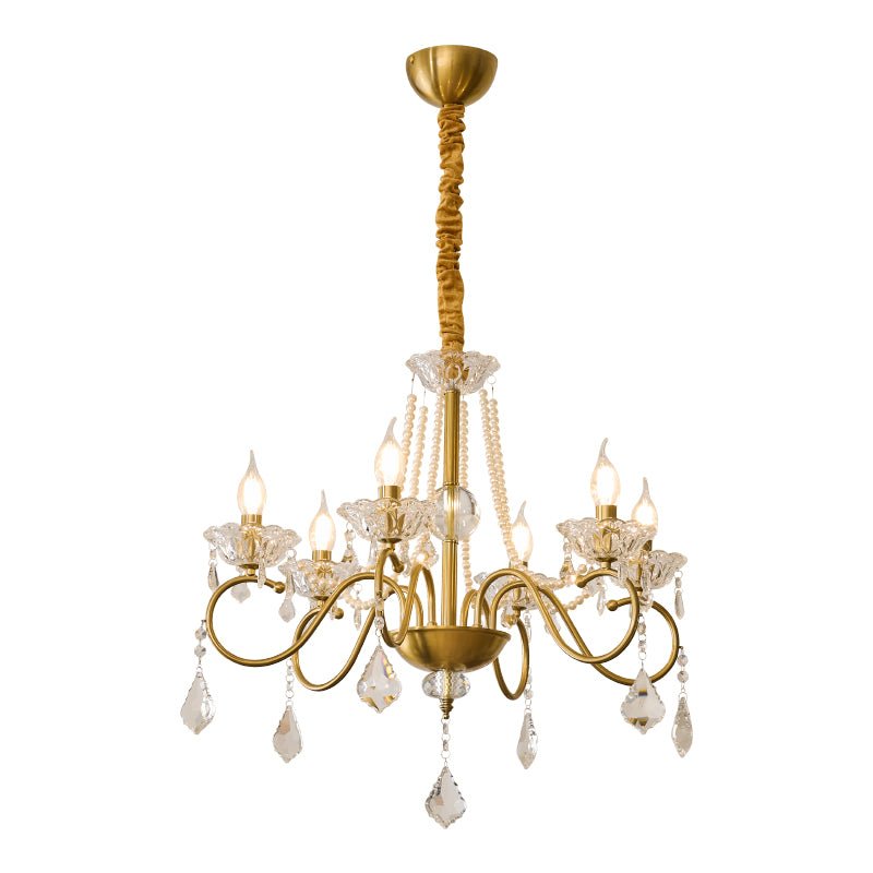 Opulent Pearl Crystal Chandelier - Vakkerlight