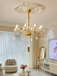 Opulent Pearl Crystal Chandelier - Vakkerlight