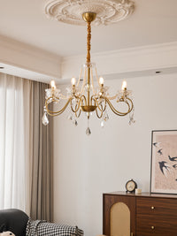 Opulent Pearl Crystal Chandelier - Vakkerlight