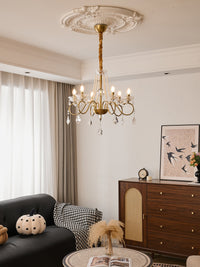 Opulent Pearl Crystal Chandelier - Vakkerlight