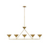 Orsay Linear Chandelier, Retro style, suitable for kitchen island and dining room
