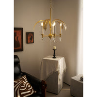 Vakker Limited Brass Palm Frond 5-Light Chandelier — Detail View 9