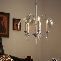 Vakker Limited Brass Palm Frond 5-Light Chandelier — Detail View 22