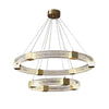 Parallel Ring LED Chandelier, Modern minimalist style, suitable for living rooms and high-end restaurants