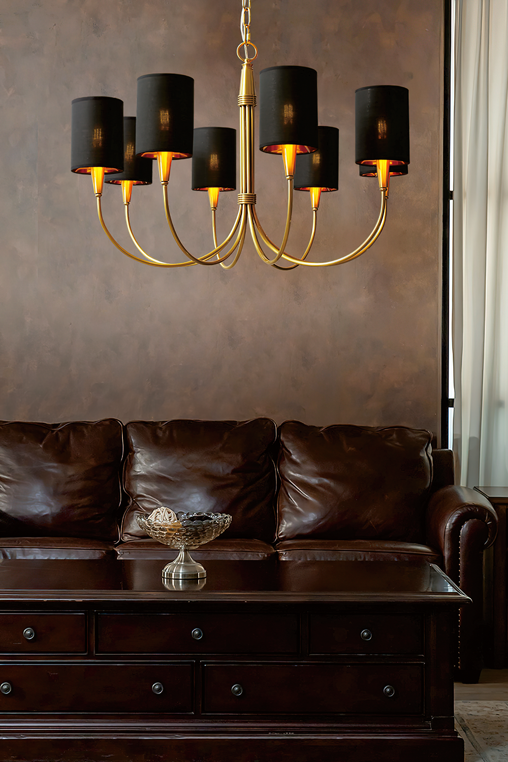 Vakker Limited Brass 5-Light Chandelier — Detail View 17