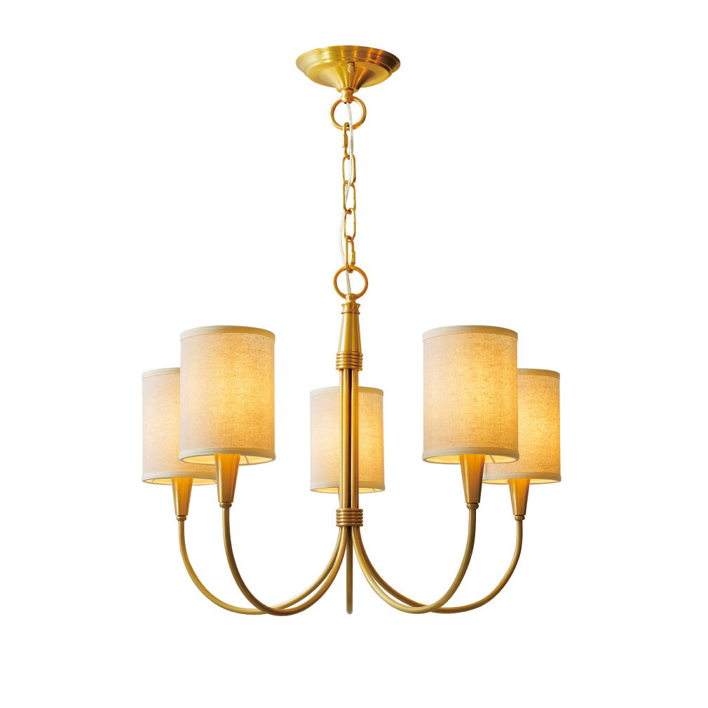 Vakker Limited Brass 5-Light Chandelier — Detail View 13