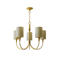 Vakker Limited Brass 5-Light Chandelier — Detail View 12